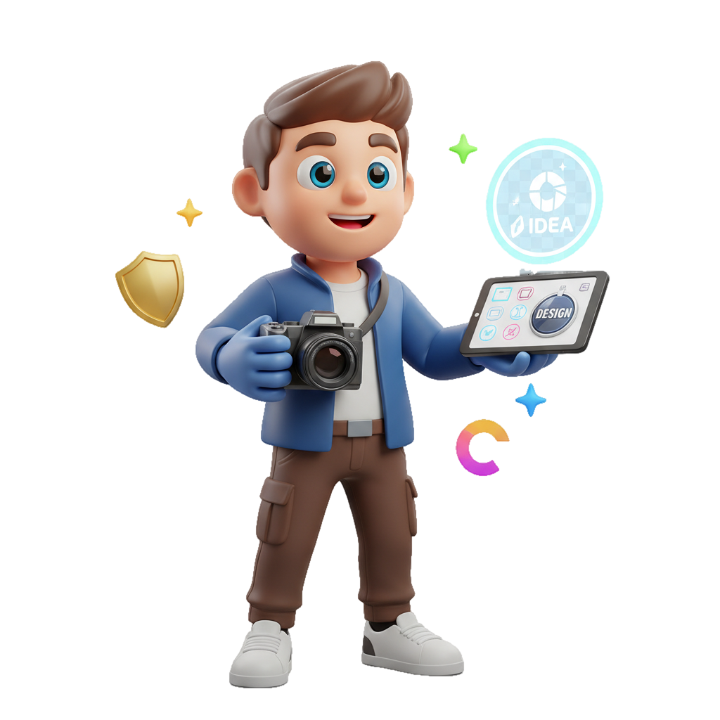 3D mascot with logo design tool